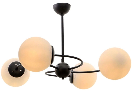 Φωτιστικό Οροφής Donence 0216651 60x60x45cm 4xE27 60W Black Megapap Μέταλλο