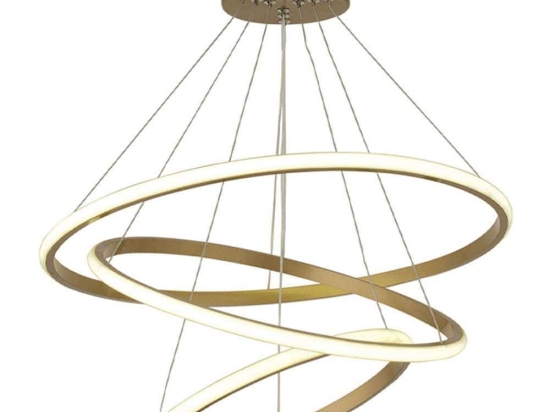 Φωτιστικό Οροφής Costner 0189429 47x47x63cm Led 85W 4000K Gold Megapap Μέταλλο