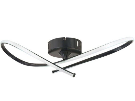 Φωτιστικό Οροφής - Πλαφονιέρα Jamel 0189438 62x21x14cm Led 35W 4000K Black Megapap Μέταλλο