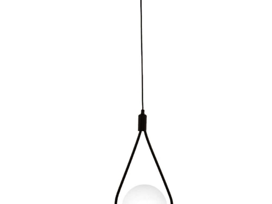 Φωτιστικό Οροφής Shemesh 0189385 20x20x85cm 1xE27 60W Black-White Megapap Μέταλλο