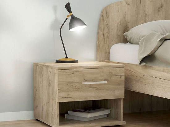 Κομοδίνο Renato 0204664 44x35x43cm Grey Oak