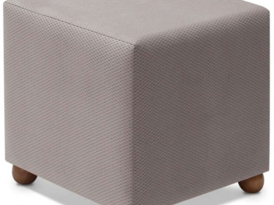 Σκαμπό Ranma 0213610 40x40x40cm Light Grey