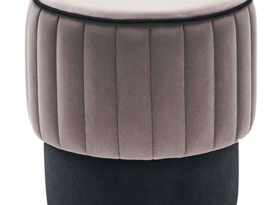 Σκαμπό Rose 0213631 40x40x40cm Grey-Black