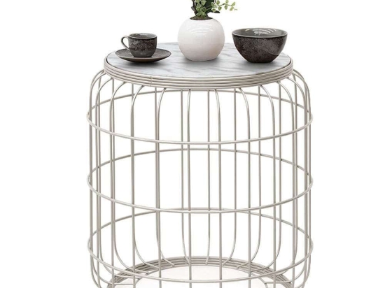 Τραπεζάκι Σαλονιού Bοηθητικό Muller 0127711 35x35x47cm White