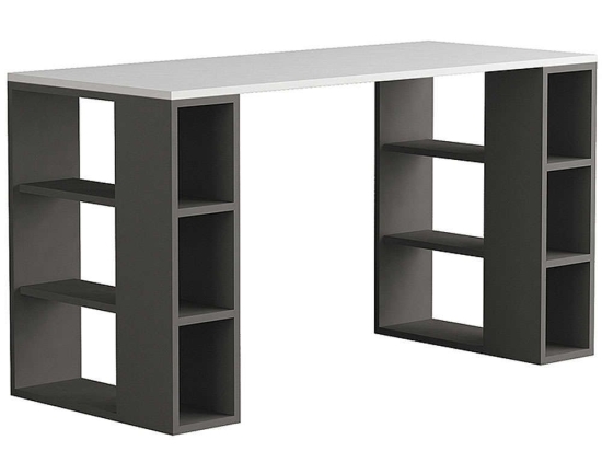 Γραφείο Εργασίας Colmar 0207492 140x60x75cm White-Anthracite