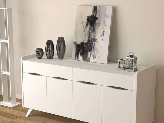 Μπουφές Sila 0123236 140x45x72cm White Μελαμίνη