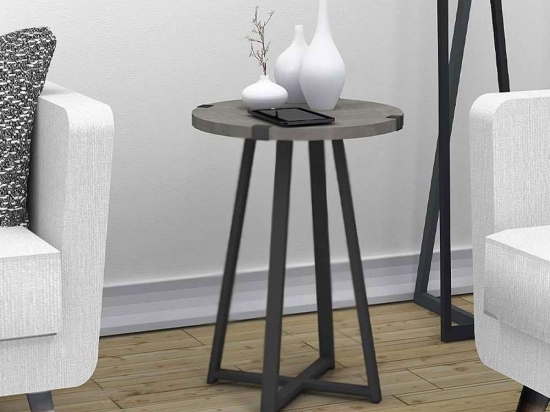 Τραπεζάκι Σαλονιού Βοηθητικό Pedro 0128597 44x44x58cm Anthracite