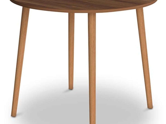 Τραπέζι Cruz 0117724 92x92x75cm Walnut Ξύλο,Μελαμίνη