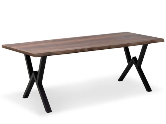 Τραπέζι Walter 0212171 200x100x75cm Walnut-Black