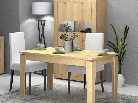 Τραπέζι Επεκτεινόμενο Helmut 0220903 160/200x90x76cm Natural Μελαμίνη