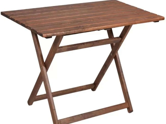 Τραπέζι Κήπου Πτυσσόμενο Klara 0033902 100x60x71cm Walnut