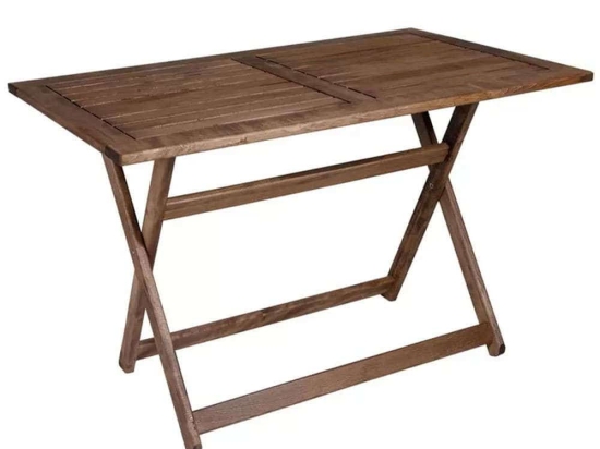 Τραπέζι Κήπου Πτυσσόμενο Klara 0034197 120x75x71cm Walnut