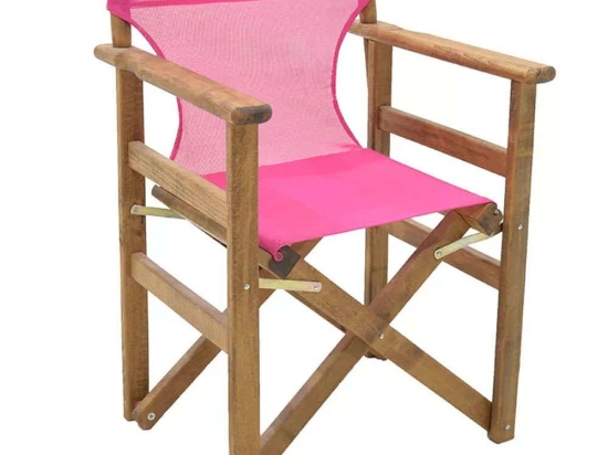 Πολυθρόνα Σκηνοθέτη Klara 0095080 61x51x86cm Walnut-Fuchsia