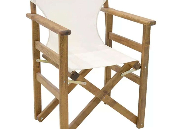 Πολυθρόνα Σκηνοθέτη Klara 0095091 61x51x86cm Walnut-White