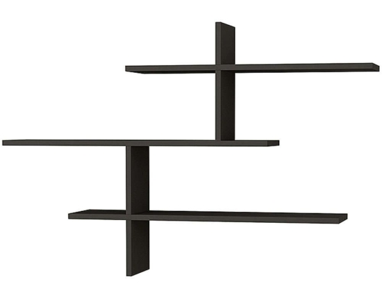 Ραφιέρα Τοίχου Leo 0207470 123x22x80cm Anthracite