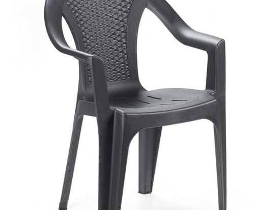 Πολυθρόνα Ischia 0038052 54x56x81cm Πολυπροπυλένιο Anthracite Progarden