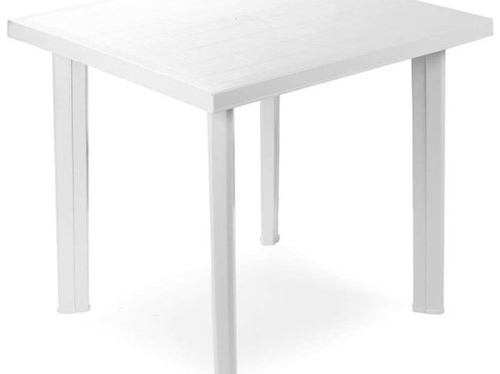 Τραπέζι Κήπου Fiocco 0042252 80x75x72cm Πολυπροπυλένιο White Progarden