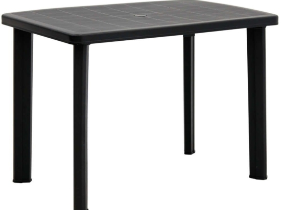 Τραπέζι Κήπου Faretto 0095322 100x68x72cm Πολυπροπυλένιο Anthracite Progarden