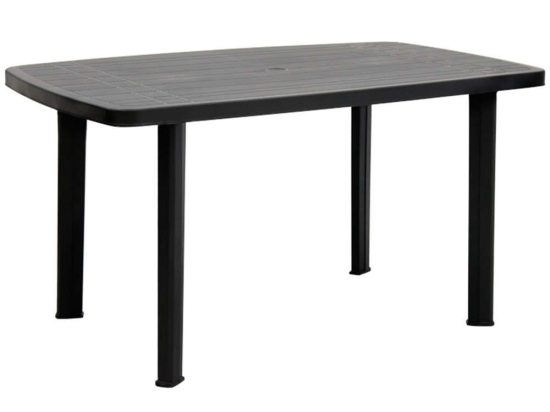 Τραπέζι Κήπου Faro 0095323 137x85x72cm Πολυπροπυλένιο Anthracite Progarden