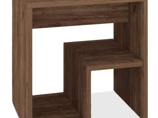 Τραπεζάκι Βοηθητικό Alvize 0211717 40x35x40cm Light Walnut