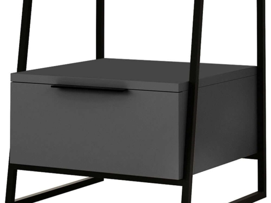 Κομοδίνο Pal 0214309 45x40x50cm Anthracite