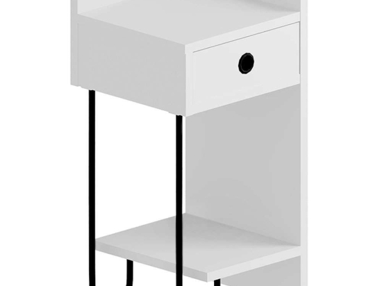 Κομοδίνο Sirius Δεξί 0214339 32x30x61cm White