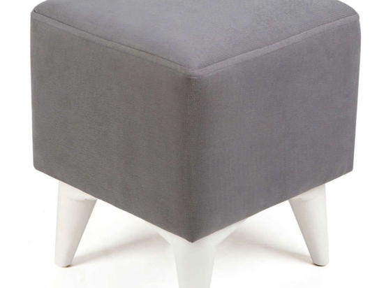 Σκαμπό Liam 0208897 35x35x43cm White-Grey