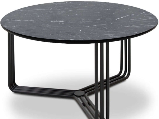 Τραπέζι Σαλονιού Catania 0216644 82,5x82,5x42cm Marble Black