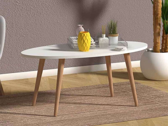 Τραπέζι Σαλονιού Orbit 0117691 118x53x41cm White