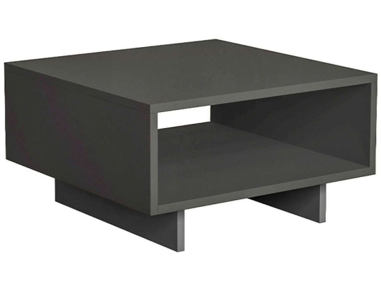 Τραπεζάκι Σαλονιού Hola 0207542 60x60x32cm Anthracite
