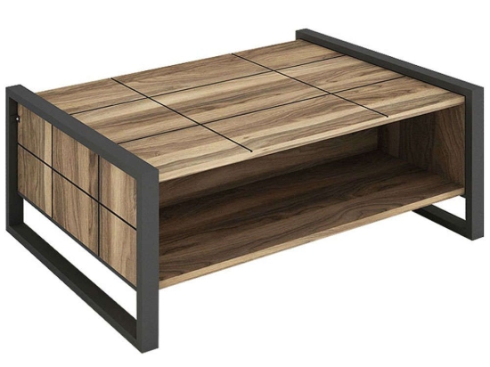Τραπέζι Σαλονιού Ursula 0215961 94,4x64,5x38cm Walnut
