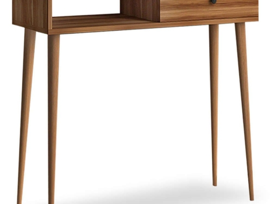 Κονσόλα Napoli 0127270 90x29x88cm Walnut Μελαμίνη