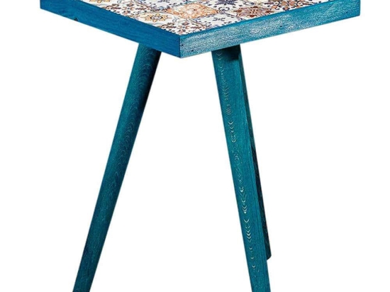 Tραπεζάκι Βοηθητικό Mayra 0212588 32x32x45cm Blue