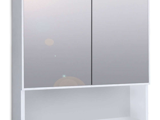 Καθρέπτης Μπάνιου Με Ντουλάπι Minore 0213513 70x17x70cm White Μελαμίνη