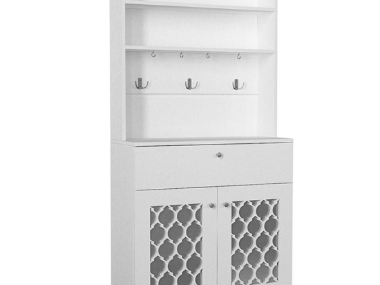 Ντουλάπι Κουζίνας Axel 0228192 90x37x183,6cm White Μελαμίνη