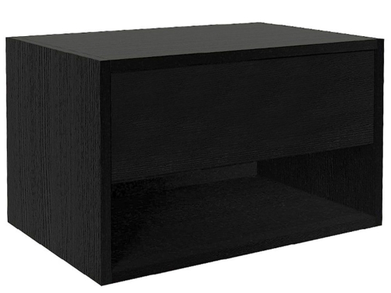 Κομοδίνο Επιτοίχιο Sone 0228173 60x40x35cm Black