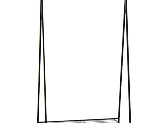Κρεμάστρα Δαπέδου Shua 0226179 90x38x150cm Black Μέταλλο