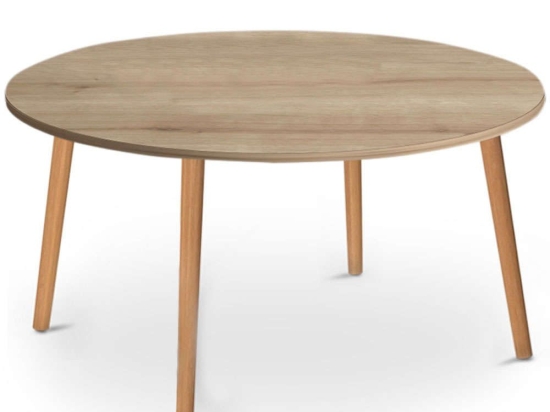 Τραπέζι Σαλονιού Circle 0117737 90x90x40cm Oak