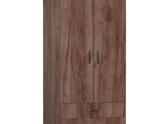 Ντουλάπα Δίφυλλη Regina 0227696 80x51,5x181cm Light Walnut Δίφυλλη