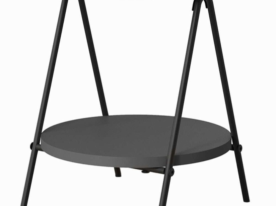 Τραπεζάκι Bοηθητικό Essel 0230420 35x35x42cm Anthracite