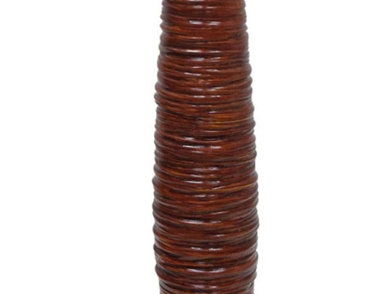 Βάζο Στριφογυριστό 15-00-19802-55 Φ15x58cm Brown Marhome Ceramic