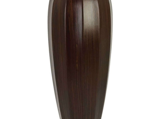 Βάζο Μπόμπα 15-00-22507-35 Φ14x40cm Brown Marhome Κεραμικό