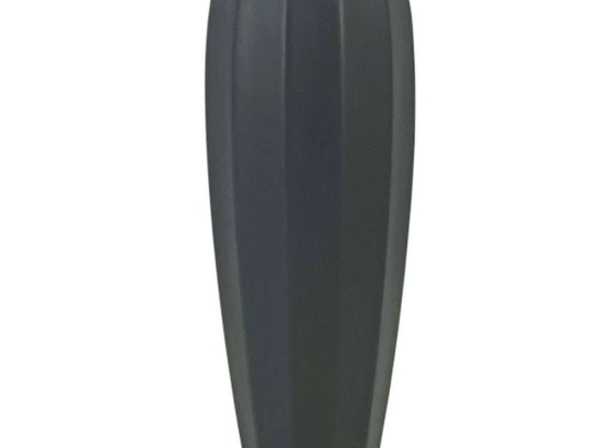 Βάζο Μπόμπα 15-00-22505-45 Φ15x48cm Dark Grey Marhome Κεραμικό