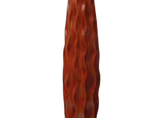 Βάζο Σγουρό 15-00-21301-75 Φ18x75cm Brown Marhome Κεραμικό