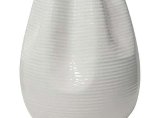 Βάζο Τσαλακωτό 15-00-21305-20 Φ17x21cm White Marhome Κεραμικό