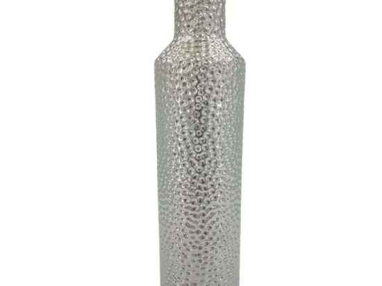 Βάζο Σφυρήλατο 15-00-22916 Φ11,5x49,5cm Silver Marhome κεραμικο