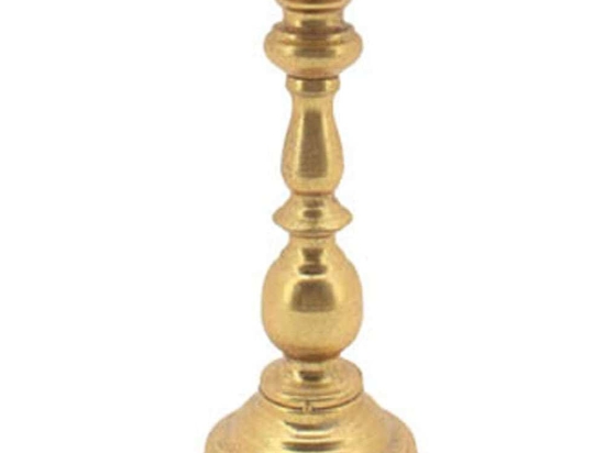 Κηροπήγιο Παλαιωμένο 15-00-21342 Φ12x27,5cm Gold Marhome Μέταλλο