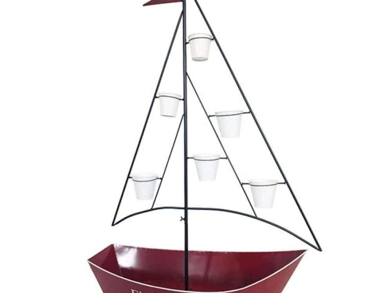 Ανθοστήλη Καράβι 19-00-20151 105x45x165cm Multi Marhome Μέταλλο