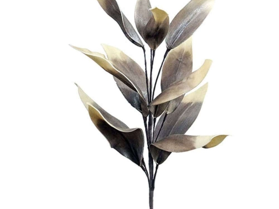 Τεχνητό Κλαδί Με Φύλλα 00-00-1543-5 85cm Grey-Yellow Marhome Foam