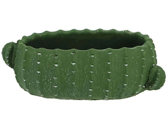 Κασπώ Πήλινο Κάκτος 06-00-19504 23,5x13x9cm Green Marhome Πηλός